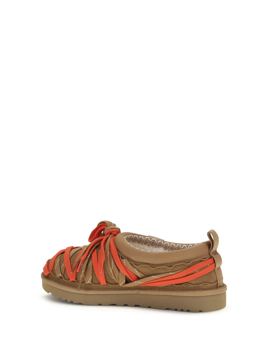 Sandals Tasman Lace Chestnut Upper Suede