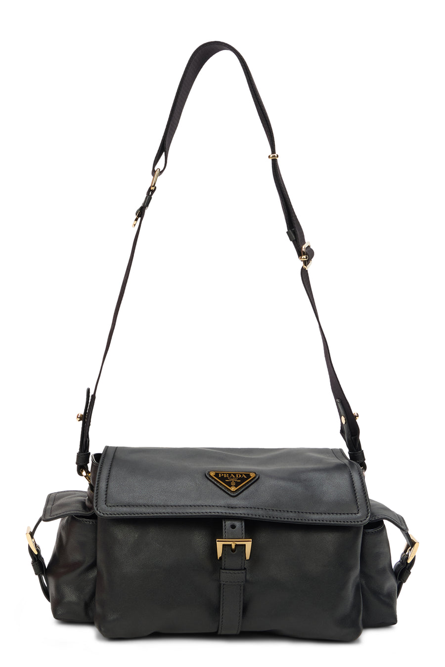 Shoulder Bag Explore Black Leather Calfskin