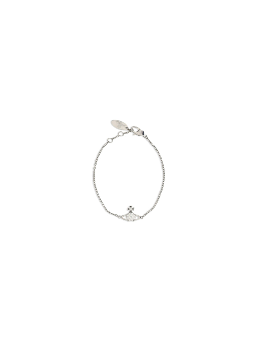 Reina Small Orb Bracelet Platinum / White Cz Brass Bracelets