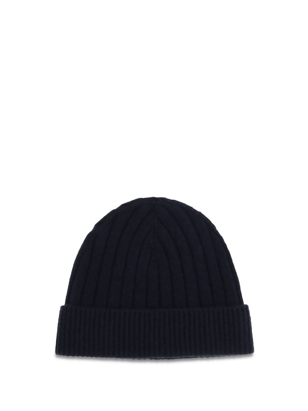 Wool Beanie Hat Blue-Light Grey Blue/light (ovis Aries)
