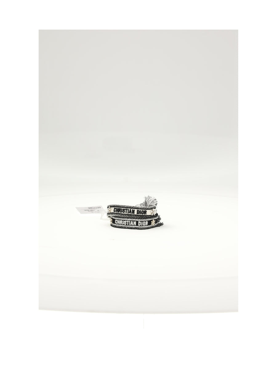 Woven Bracelet Jadior Black-White Black/white Cotton Bracelets