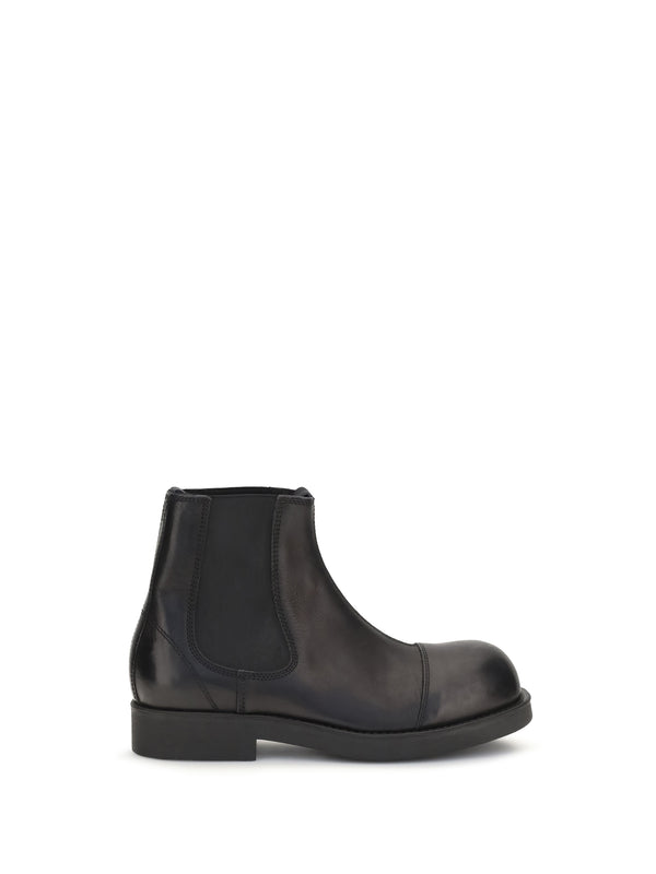 Boots Chelsea Black Leather Calf