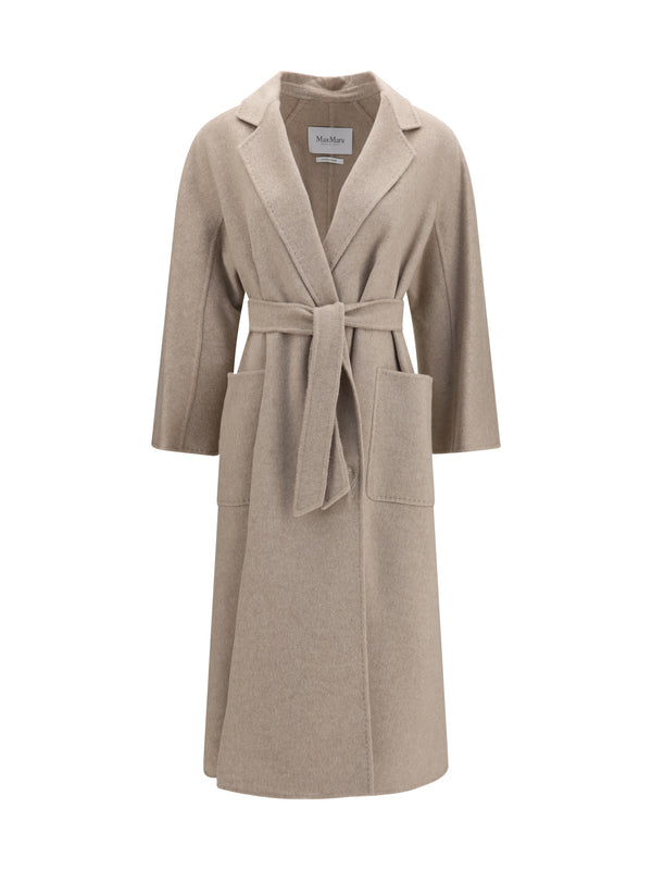Max Mara 100% Cashmere coat in beige
