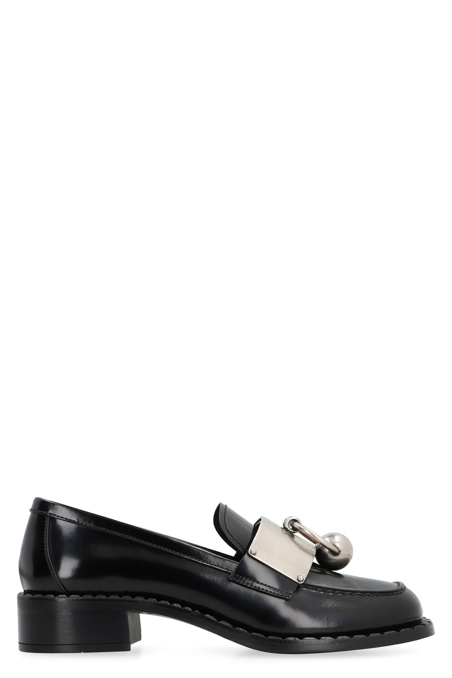 Brushed Leather Loafers Black Calfskin