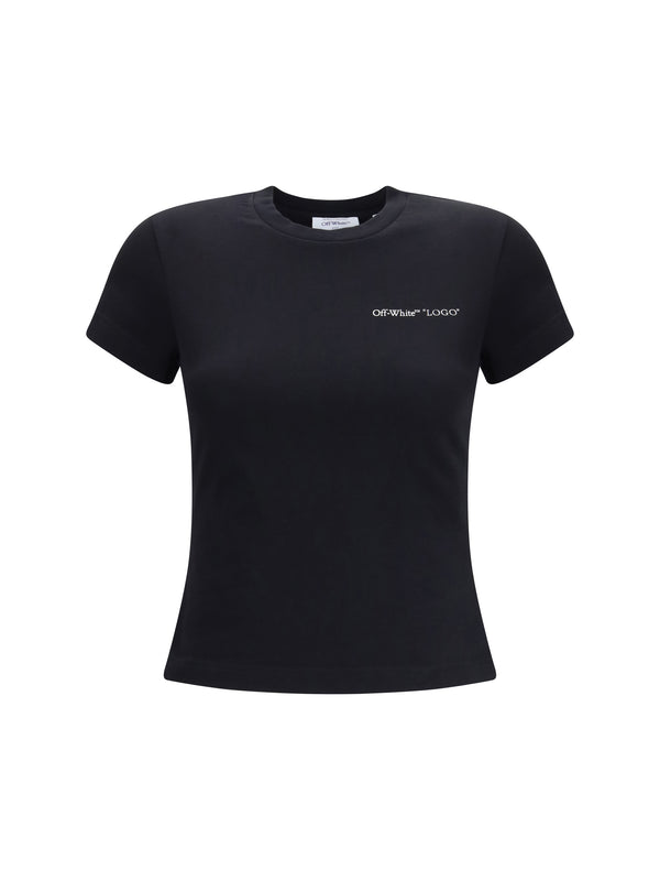 Off-White 95% Cotton t-shirt in black