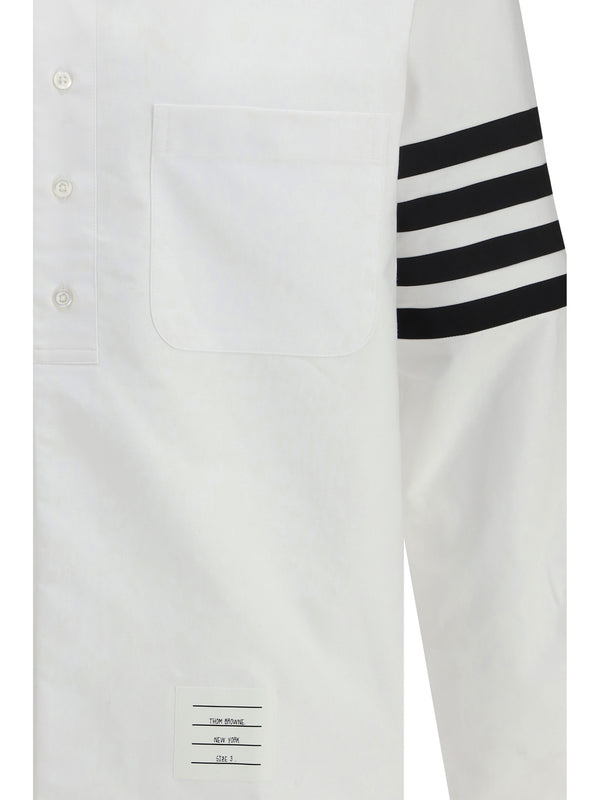 Cotton Shirt With Unique Details White