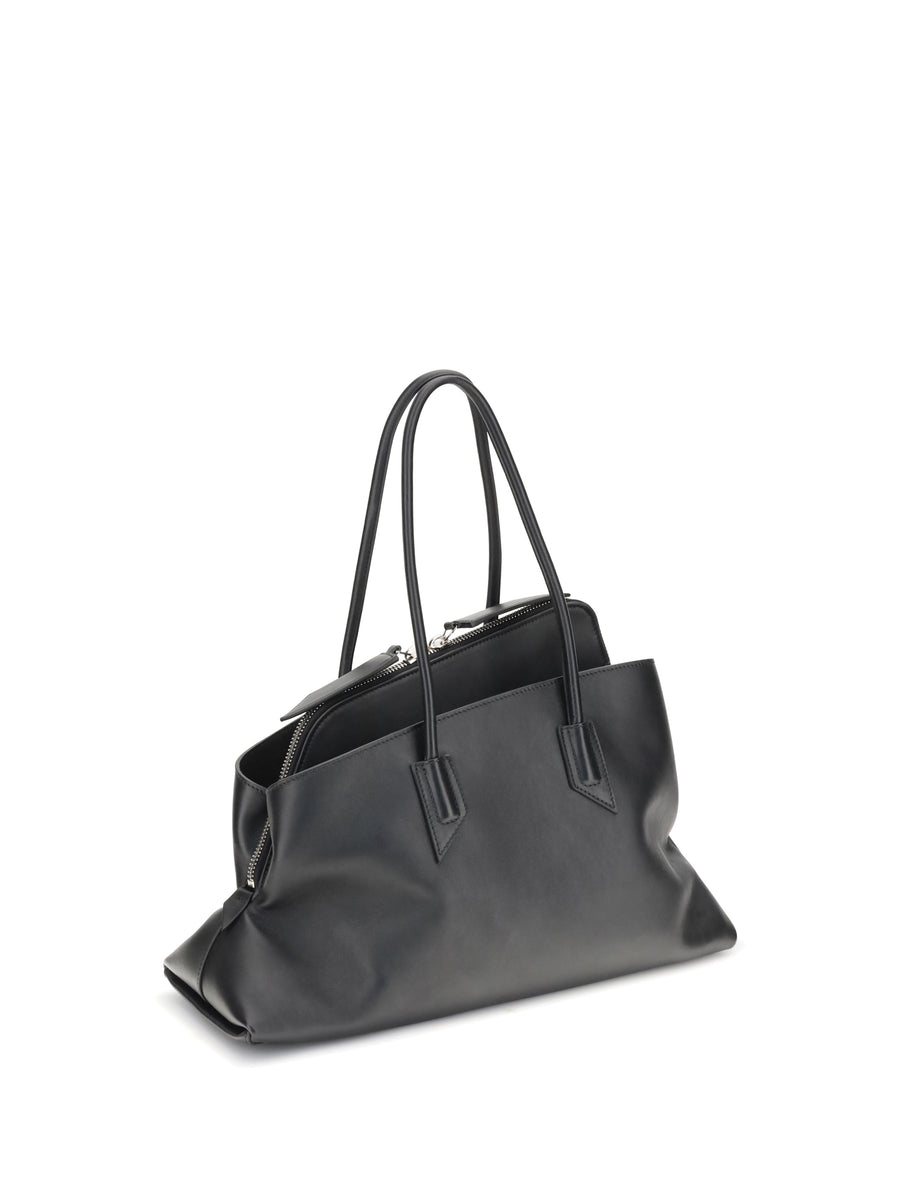 Leather Shoulder Bag La Passeggiata White Calf (bos Taurus)