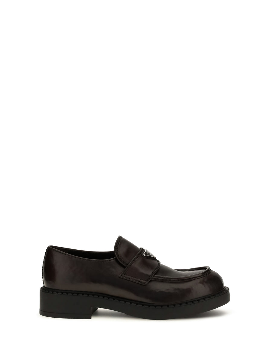 Loafers Brushed Leather Teak
