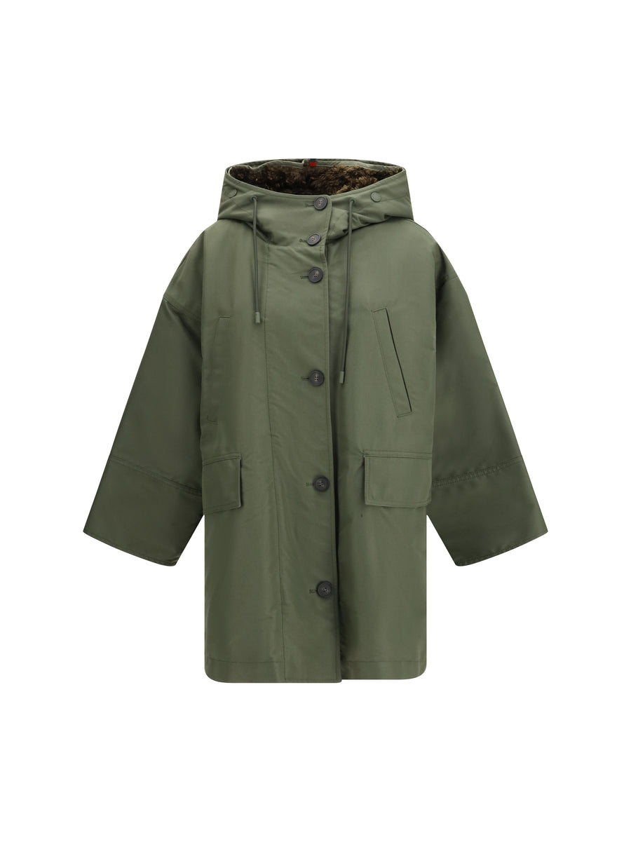 Max Mara Weekend 51% Cotton parka in green