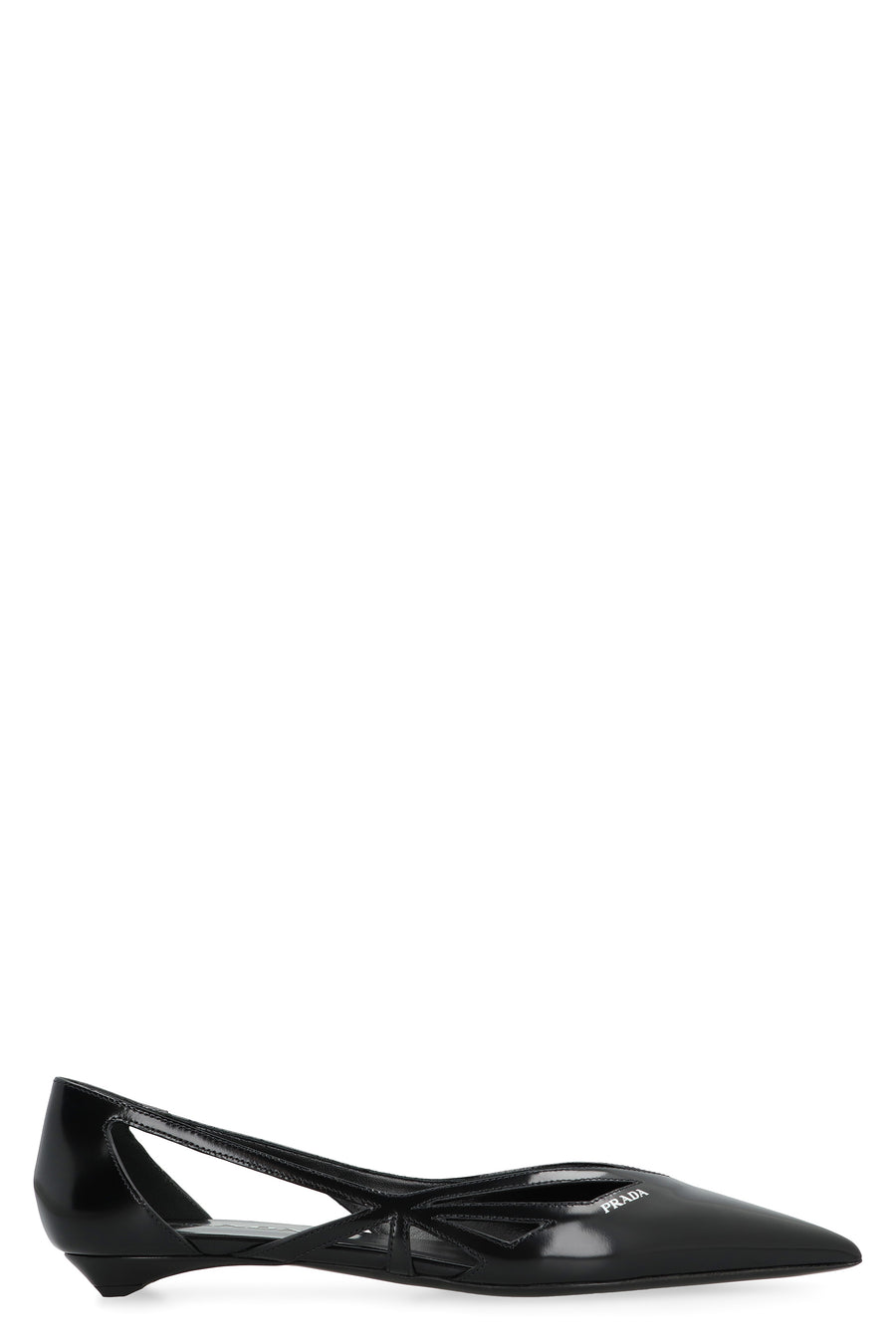 Ballet Flats Black Calf Ballerina Shoes