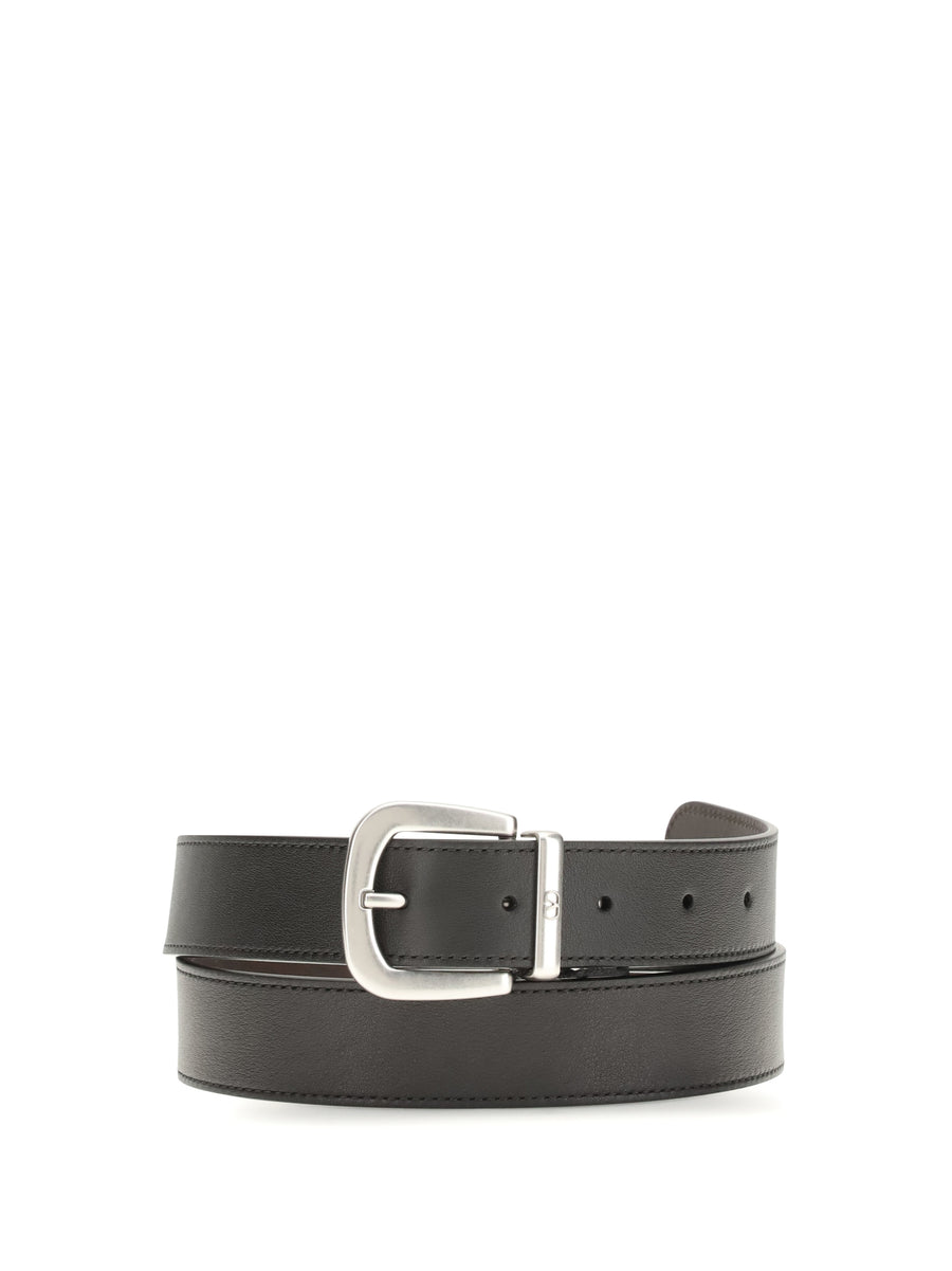 Belt Reversible Black-Oak Brown Black/oak Calf Leather