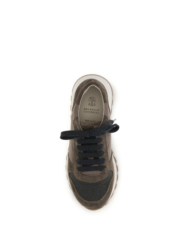 Sneakers Active Brown Calf Leather Trainers