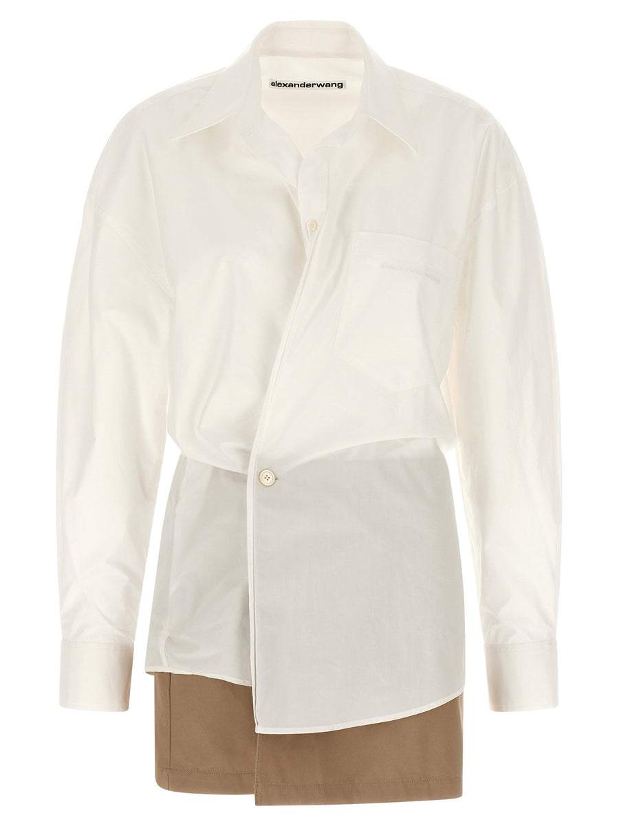Alexander Wang Pre-Styled Wrap Dress — White