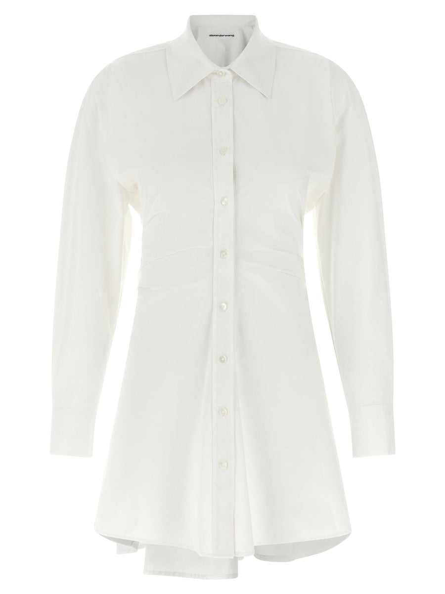 Alexander Wang Cotton Poplin Chemisier Dress — White