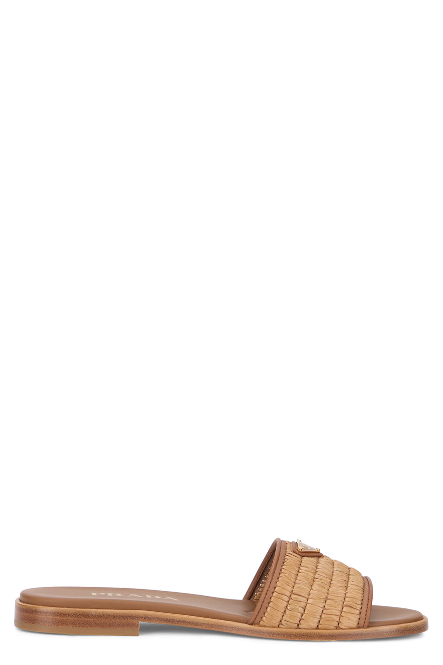 Ciabatta Sandal Raffia Leather Beige