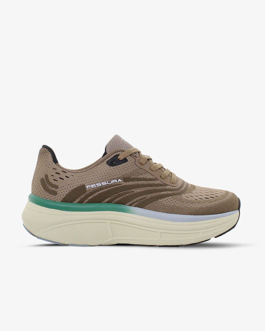 Fessura Italia Jacquard mesh sneaker in beige