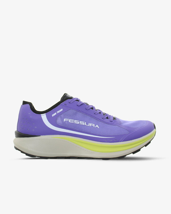 Fessura Nylon upper with rubber tape reinforcement sneaker in purple