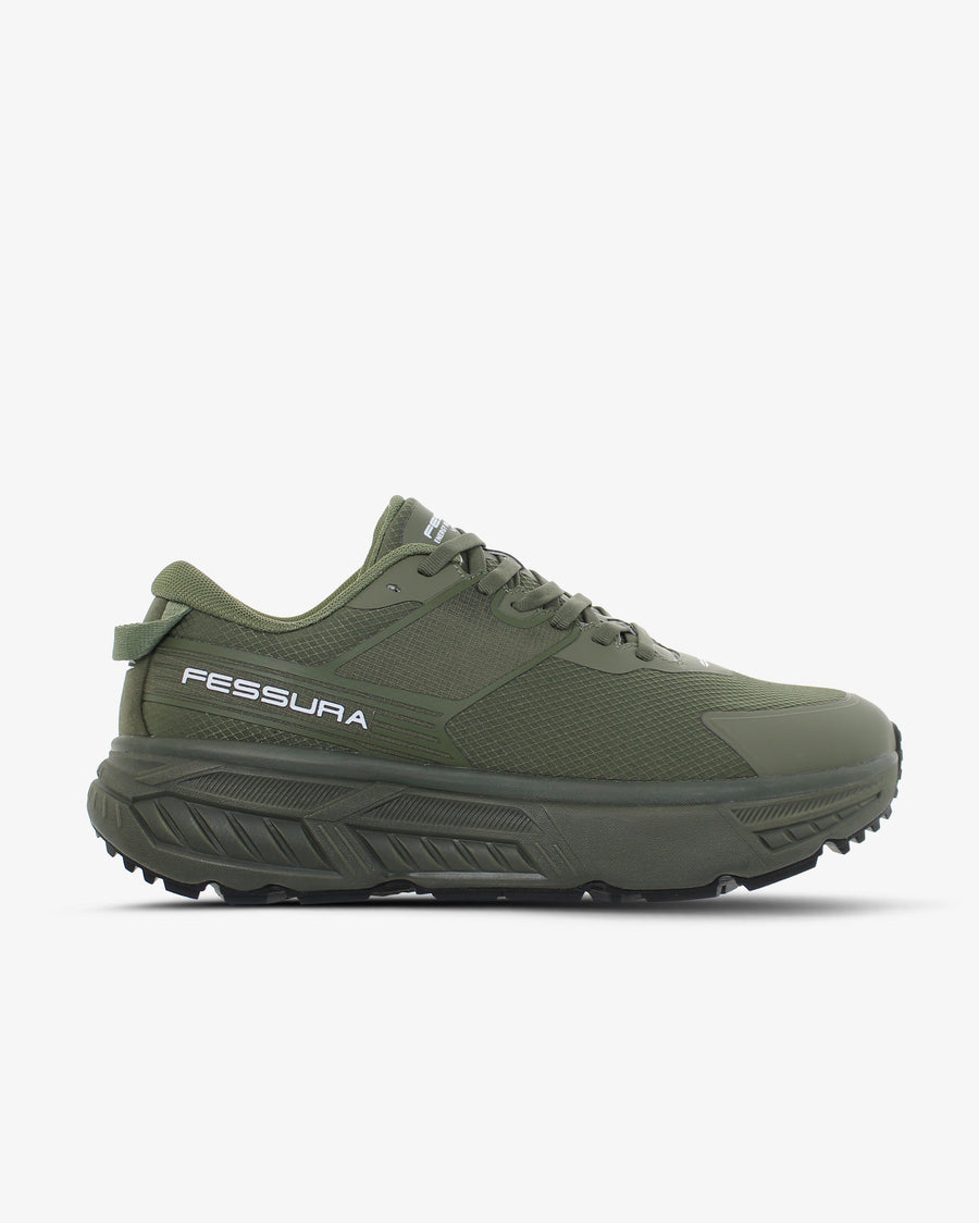 Fessura Italia Synthetic upper with nylon patches sneaker in green