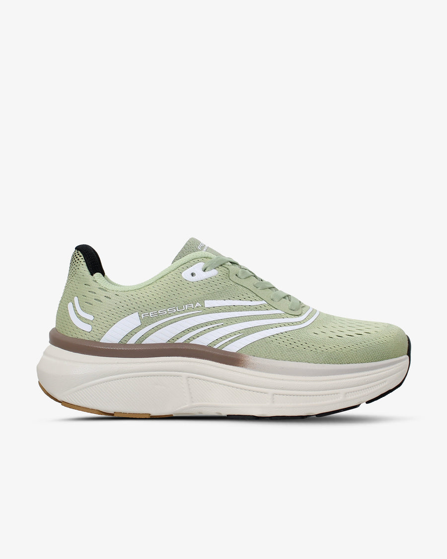 Fessura Italia Breathable jacquard upper sneaker in green