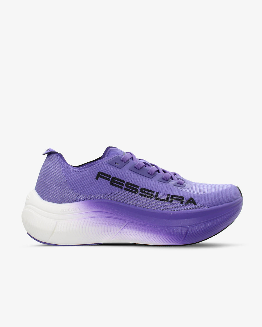 Fessura Mesh and synthetic upper with carbon plate sneaker in purple