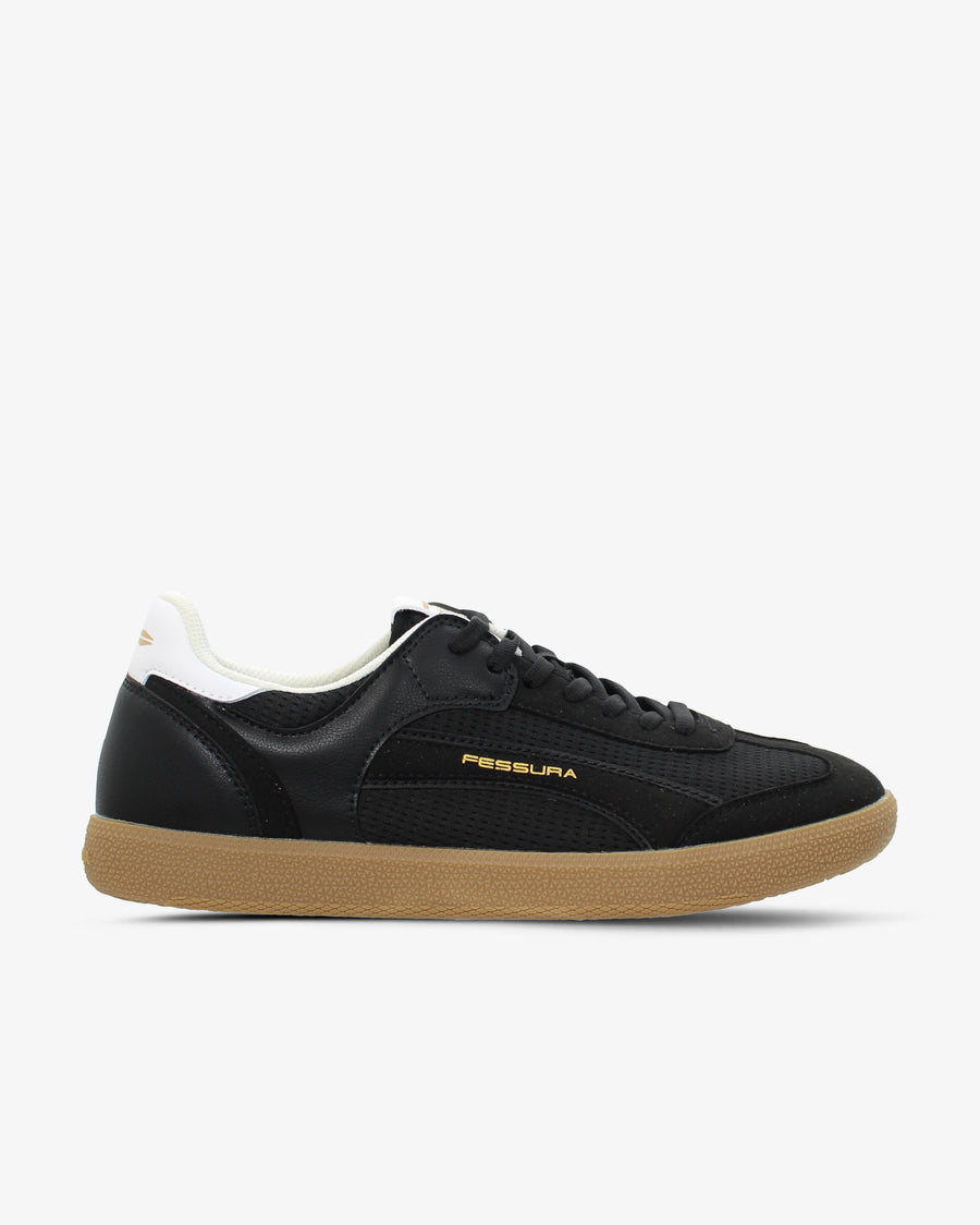 Fessura Leather sneaker in black