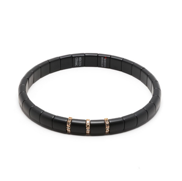 Roberto Demeglio 18kt Rose Gold bangle in black