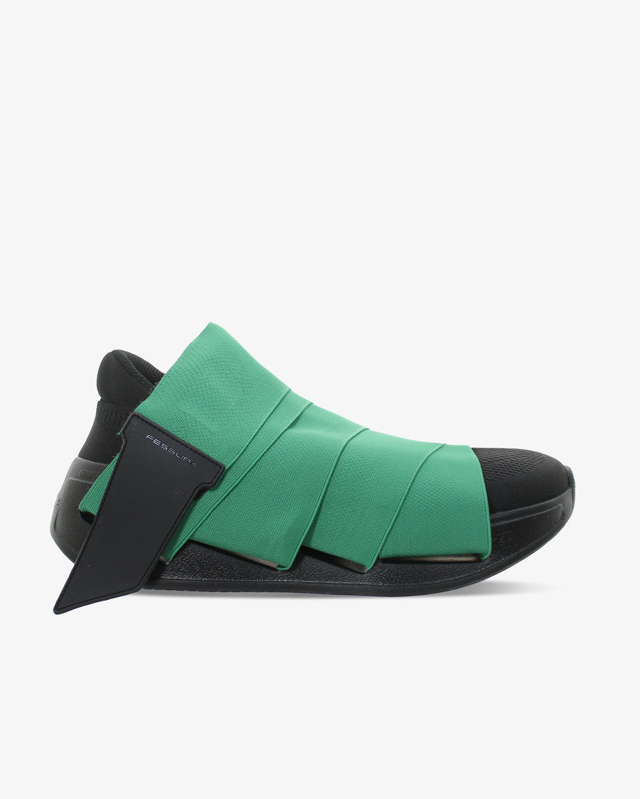 Fessura Italia Elastic fabric upper sneakers in green