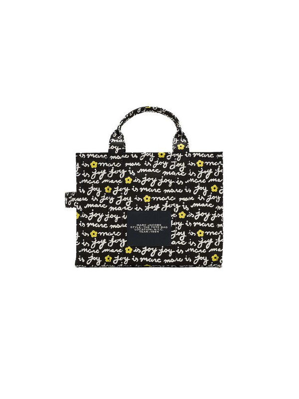 Marc Jacobs 100% Cotton Canvas tote bag in black