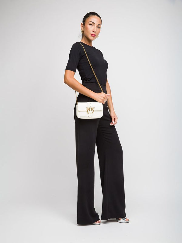 Pinko 100% Lamb Leather; Lining: 100% Polyurethane crossbody bag in white