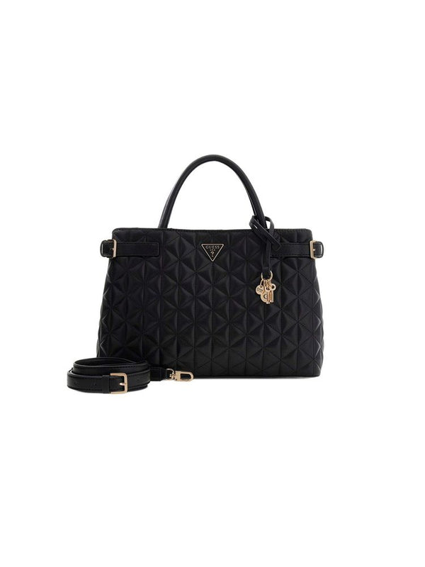 Guess 100% Polyurethane top handle bag in black