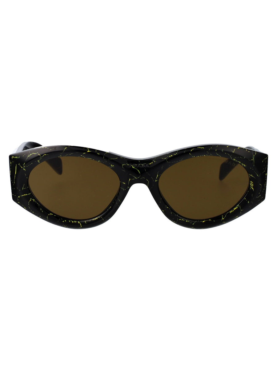 Sunglasses Black-Yellow Marble Black/yellow Acetate