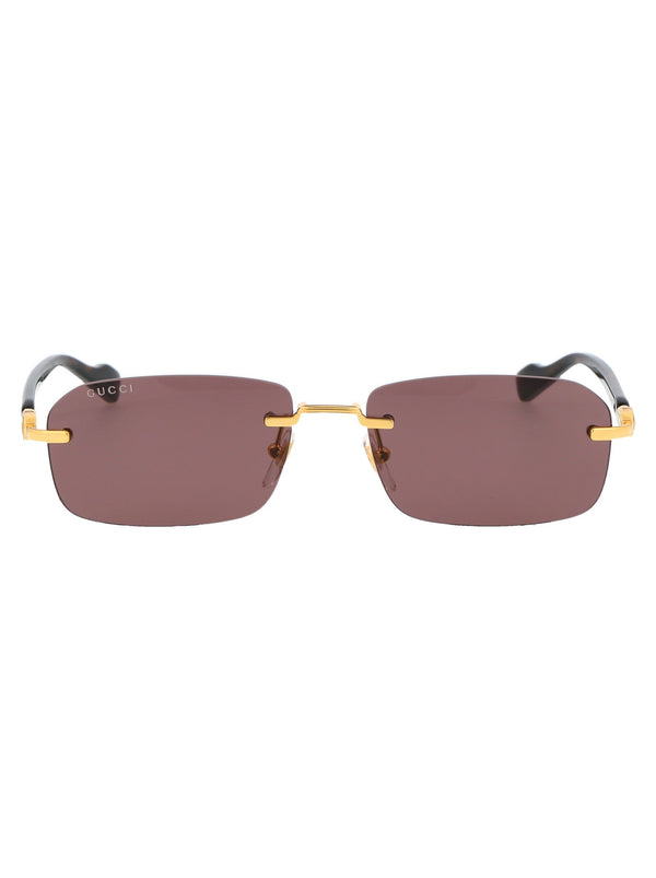 Sunglasses Gg1221s Gold-Havana-Brown Gold/havana/brown Acetate