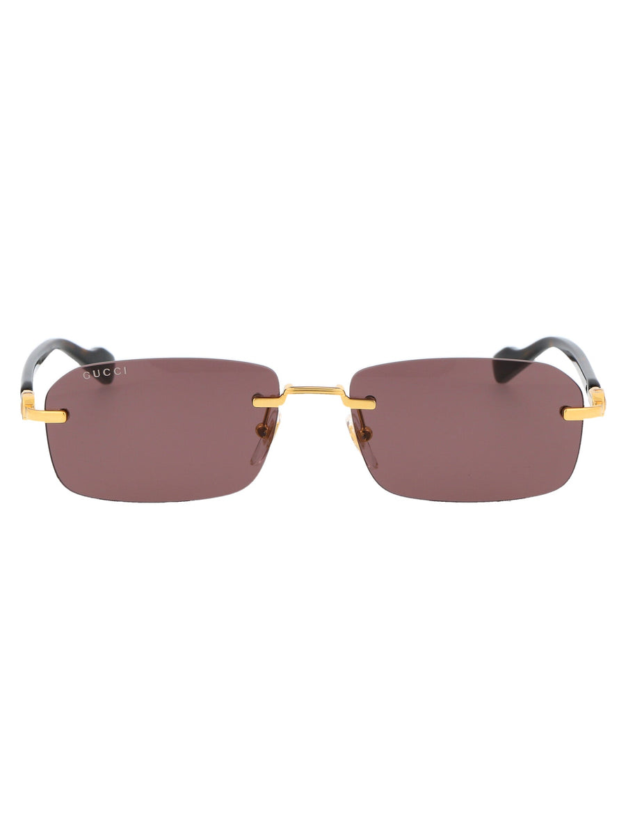Sunglasses Gg1221s Gold-Havana-Brown Gold/havana/brown Acetate