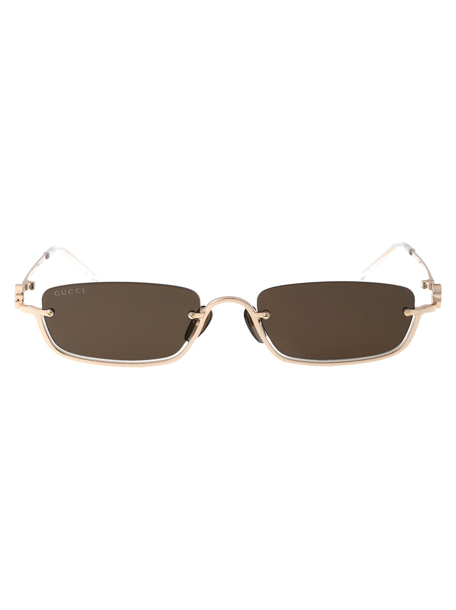 Sunglasses Gg1278s Gold-Brown Metal Gold/gold/brown