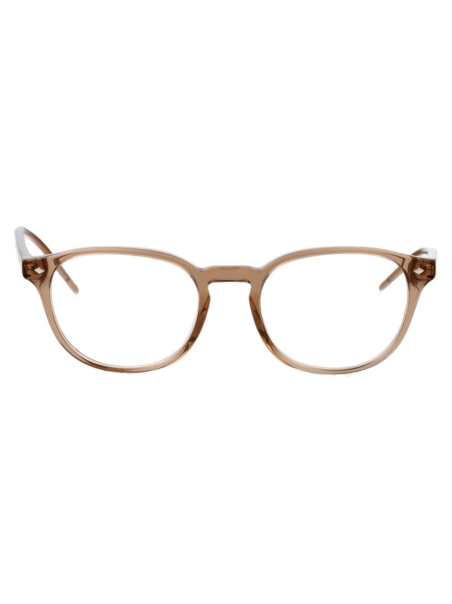 Optical Frames 0ar7259 Transparent Brown Acetate Glasses &
