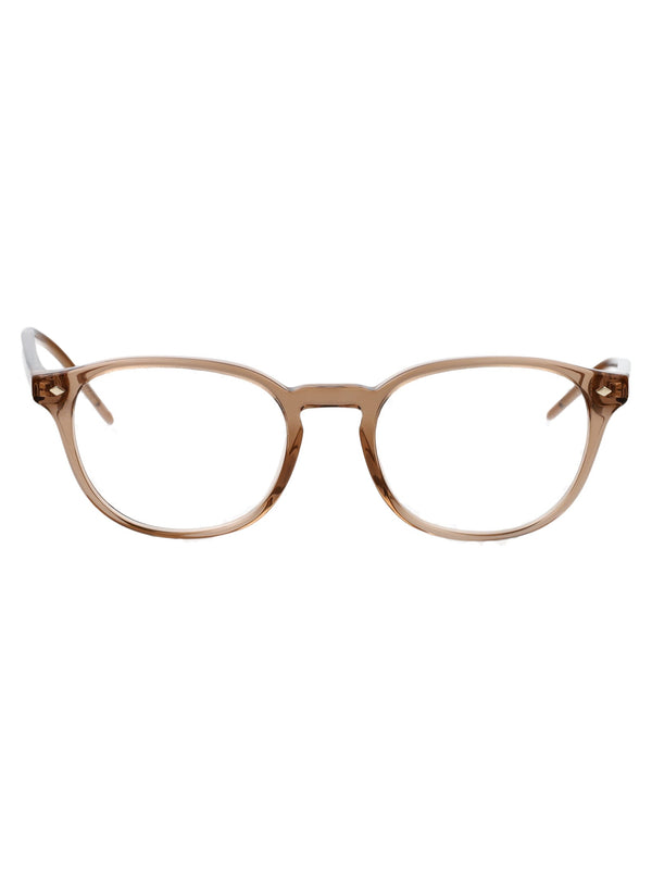 Optical Frames 0ar7259 Transparent Brown Acetate Glasses &