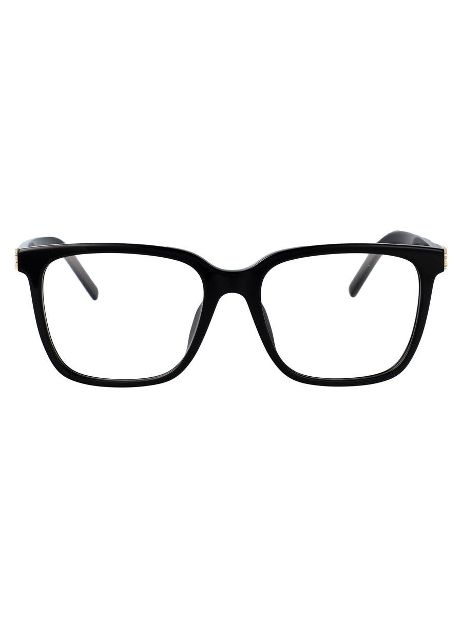 Sunglasses Slm142-F Black-Black-Transparent Black/black/transparent Acetate Glasses & Frames