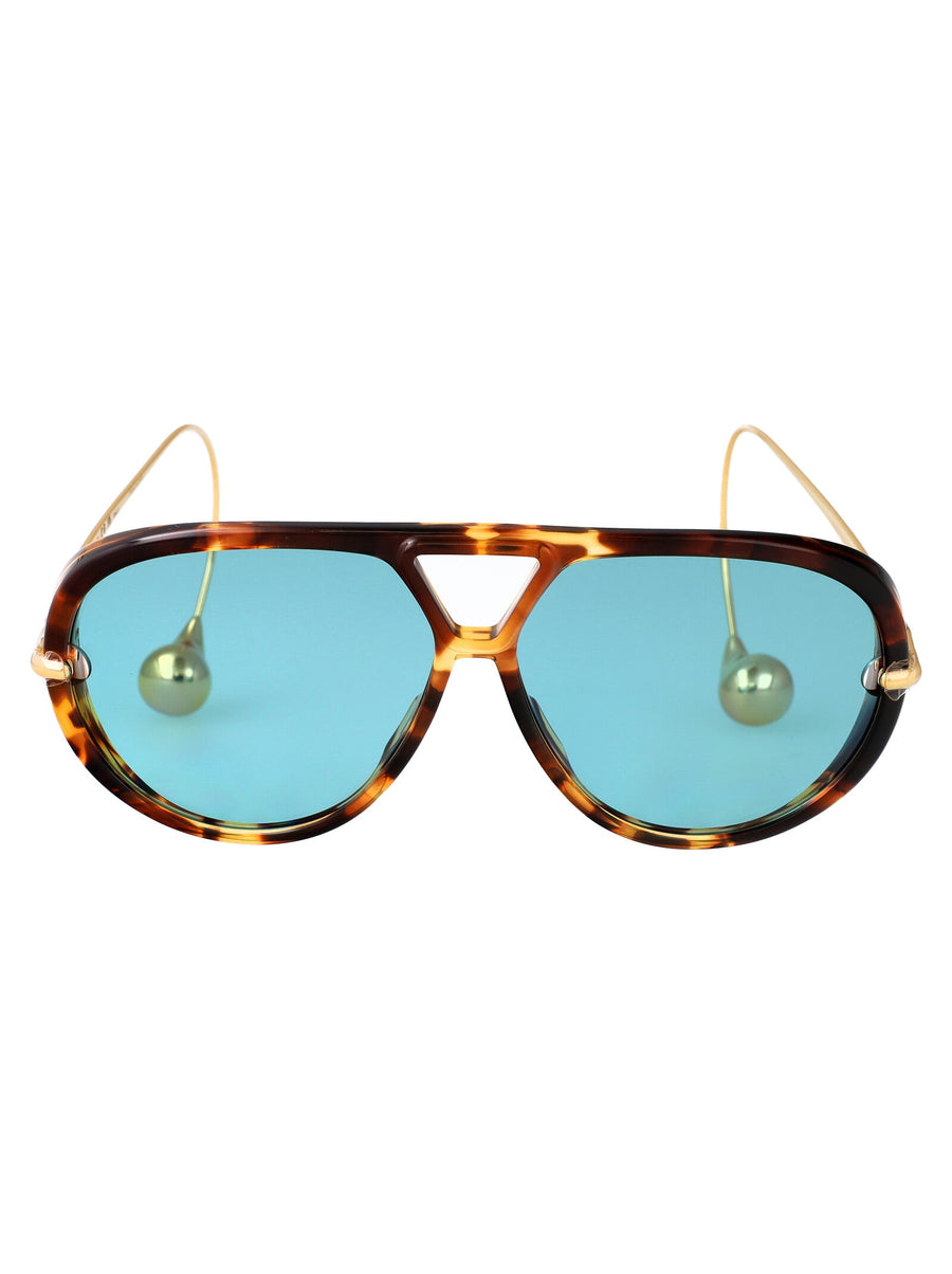 Sunglasses Havana-Gold-Green Havana/gold/green Metal