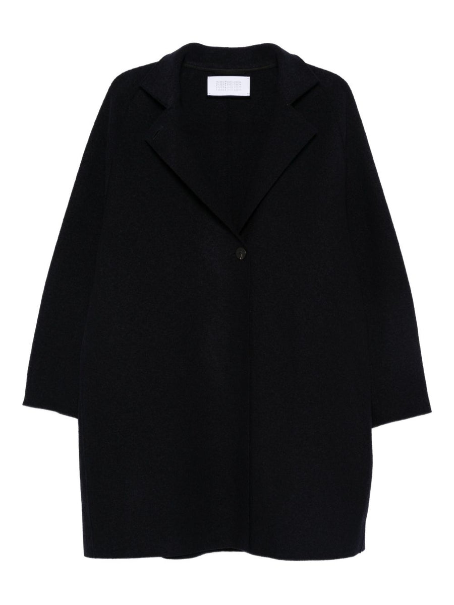 Harris Wharf London Wool Coat — Navy