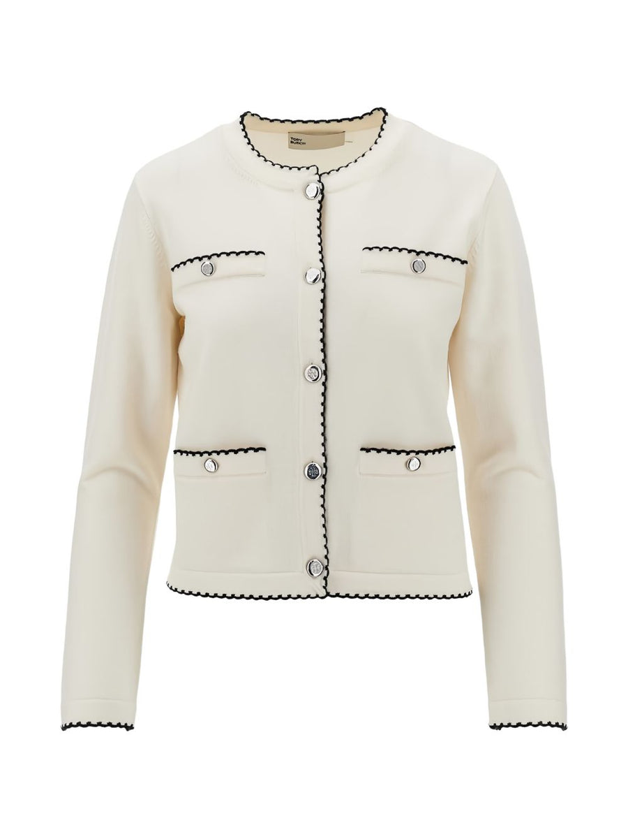 Tory Burch Kendra Cardigan — Ivory