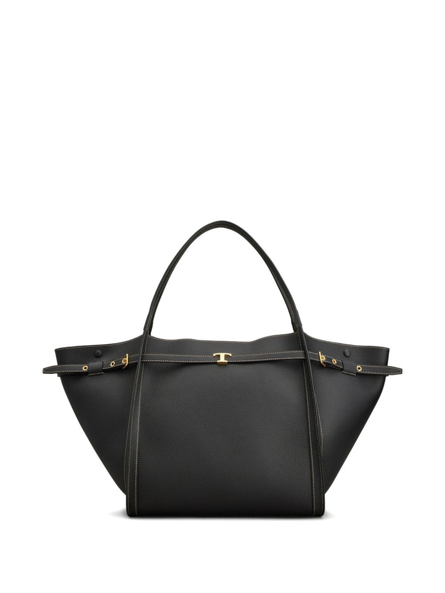 حقيبة تسوق Tod'S جلد — أسود