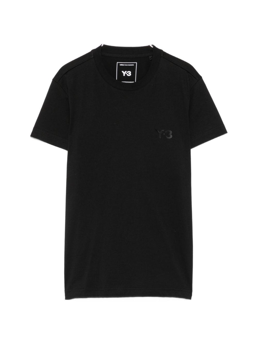 Y-3 Logo-Print Cotton T-Shirt — Black