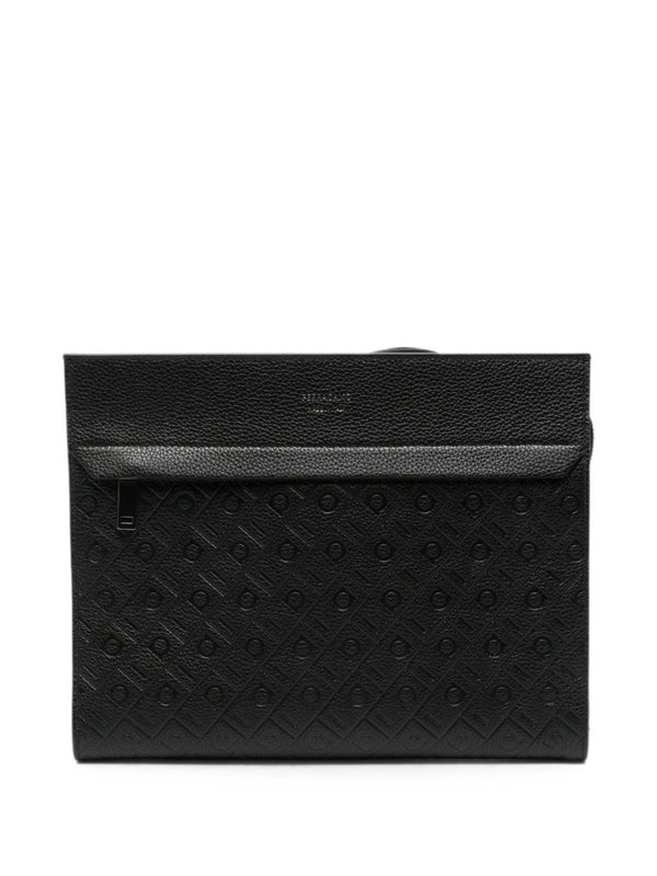 Ferragamo Monogram جلد محفظة — أسود