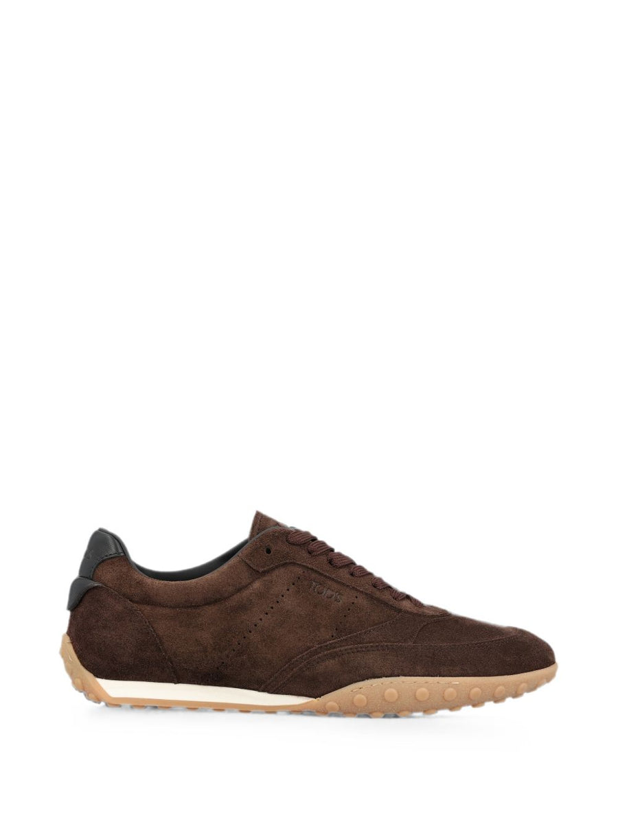 حذاء سنيكرز من جلد السويد Tod'S — بني