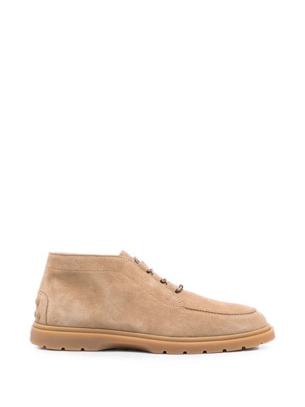 Tod'S Suede calfskin upper boot in beige