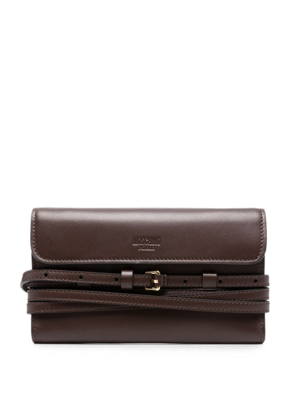 Moschino Leather wallet in brown