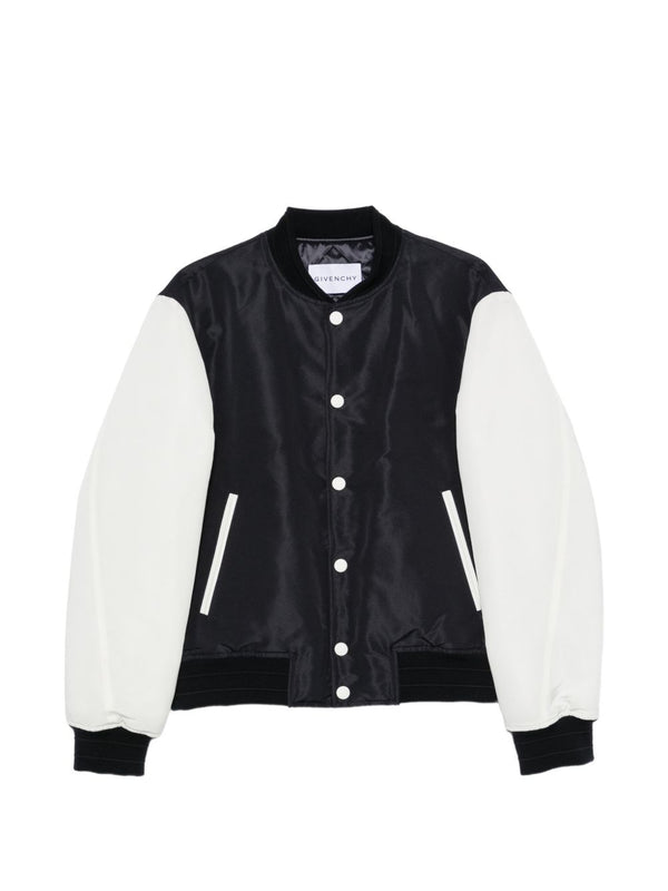 Givenchy Colorblock Bomber Jacket — Black