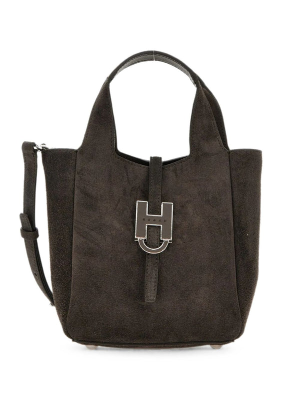 Hogan Suede shoulder bag in brown