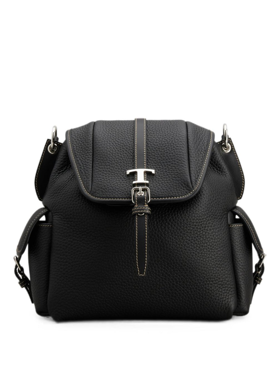 Tod'S T Timeless Top Handle Bag — Black