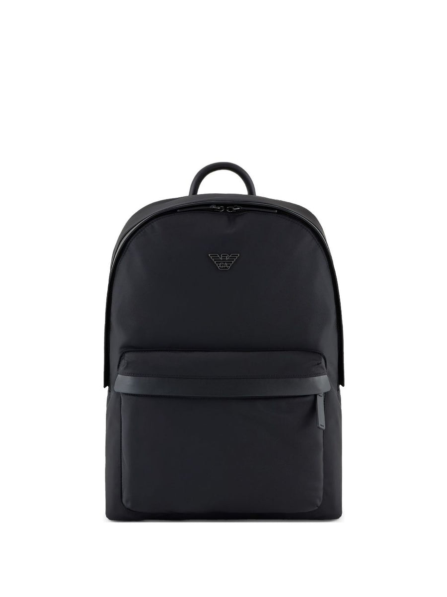 حقيبة ظهر Emporio Armani شعار — أسود